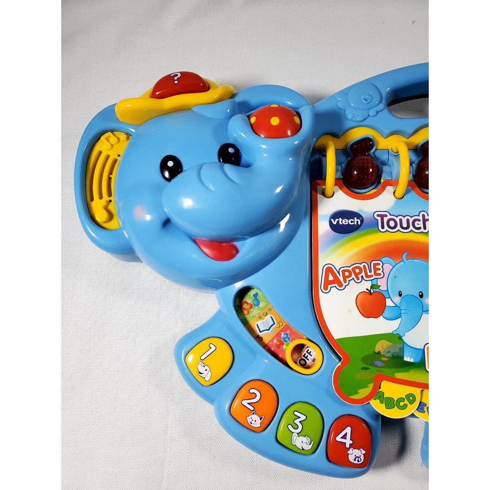 VTech Touch & Teach Elephant Learning Toy–Interactive Talking ABC Number-Working - Picture 3 of 10